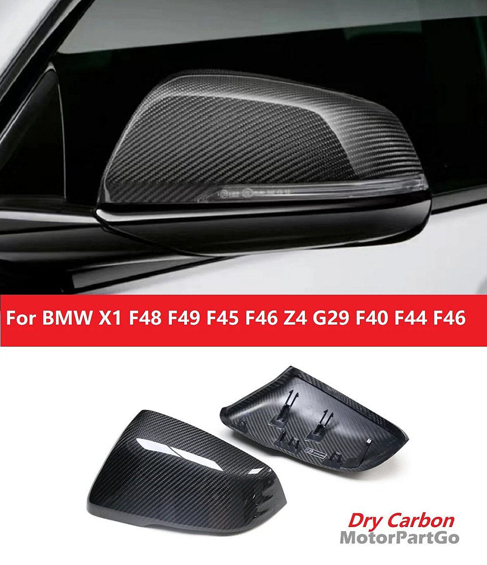 Real DRY Carbon Fiber Mirror Cover Exchange original 1 pair for BMW X1 F48 F49 F45 F46 Z4 G29 F40 F44 F46 2014+UP